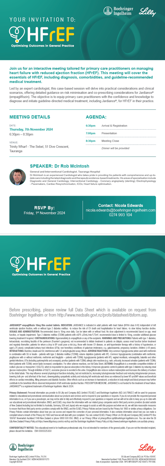 Poster for invitation to HRrEF Presentation on 7th November 2024